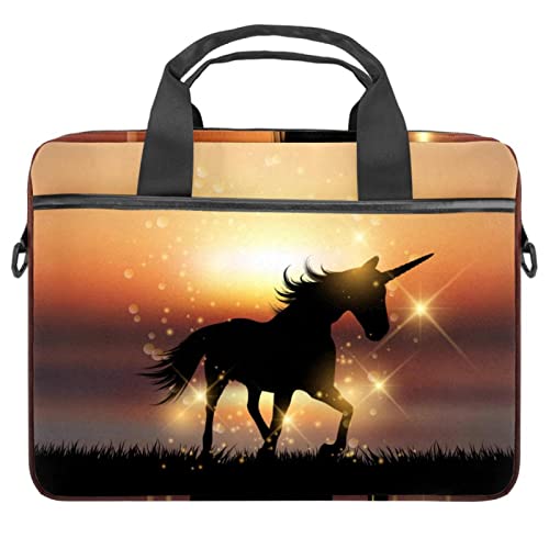Sac ordinateur 13 à 14.5 pouces licorne anti-choc sacoche bandoulière