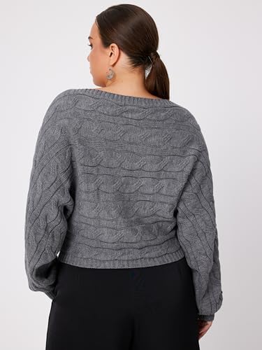 CIDER Women’s Boat Neck Dolman Sleeve Knit Sweater Fall Trendy Sweater Pullover Tops Jumper4