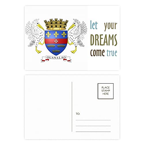 Cartes postales emblème national asiatique Barthelemy Dream Come True x20