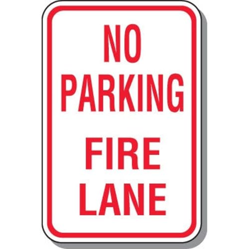 ���ԏ�Ȃ� Fire Lane ���^���T�C�� �T�C��&�v���[�N �z�[���f�R���[�V���� 12x8�C���`/30x20cm
