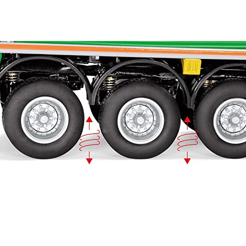 WIKING 077656 Kotte Tanksattelauflieger garant TSA 30.000, Modell, 1:32, Metall/Kunststoff, Ab 14 Jahre, Viele Funktionen, Ausziehbare Stützen, Funktionale Lift-Achse, Grün (Laubgrün)