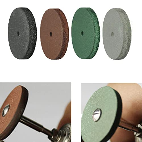 Image of 100pcs Dental Silicone Polishing Wheels Lab Jewelry Polishing Disc, Brown
