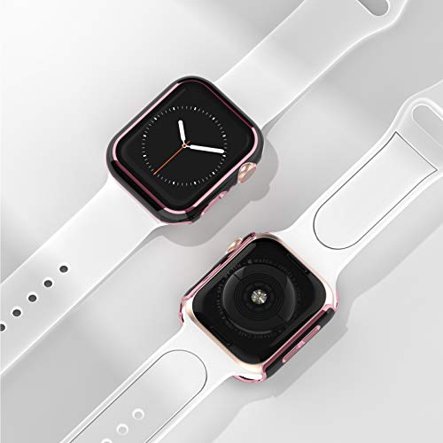 Image of Adepoy Case with Tempered Glass Screen Protector, Compatible with Apple Watch Series 3 /2 /1 42mm, All-Around Ultra-Thin Bumper Full Cover Hard PC Protective Case for iWatch Accessories