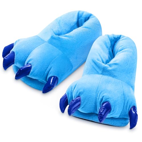 JaGely Soft Unisex Claw Slippers 5.5-11 Size Funny Animal Paw Home Warm Shoes for Winter Halloween Christmas Gifts