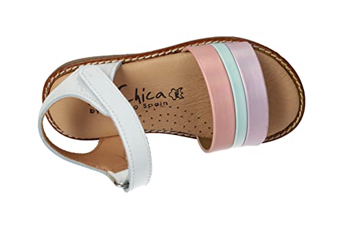 Sandales en cuir pour filles multicolores confortables légères été taille 33