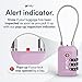 TSA Accepted Luggage Travel Lock, Set-Your-Own Combination Lock for School Gym Locker, Luggage Suitcase Baggage Locks, Filing Cabinets, Toolbox, Case (Purple, 4 Pack)