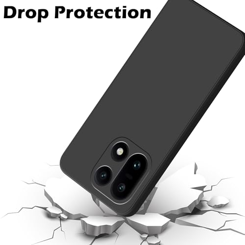 Image of amazon basics Back Cover for OnePlus 15 5G | Ultra Slim Soft Rubberised Case | Matte Silicone Flexible Mobile Case | Camera Protection - Black