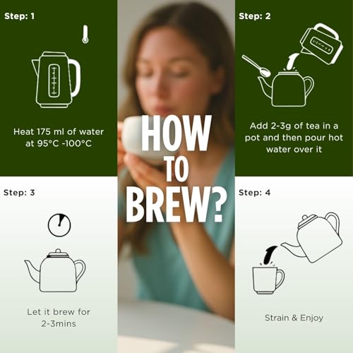 Image of CHAYAM Himalayan Green Tea | Pure Whole Leaves | Refreshing Loose Leaf Tea (50g) | Supports Metabolism and Weight Loss | Enjoy Hot or Iced