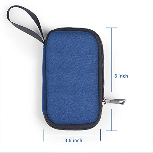 Storage Bag for USB Flash Drive JBOS Flash Drive Case Electronic Accessories Organizer Holder for USB Flash /DriveThumb Drives/Pen Drives/Jump Drives (Blue)