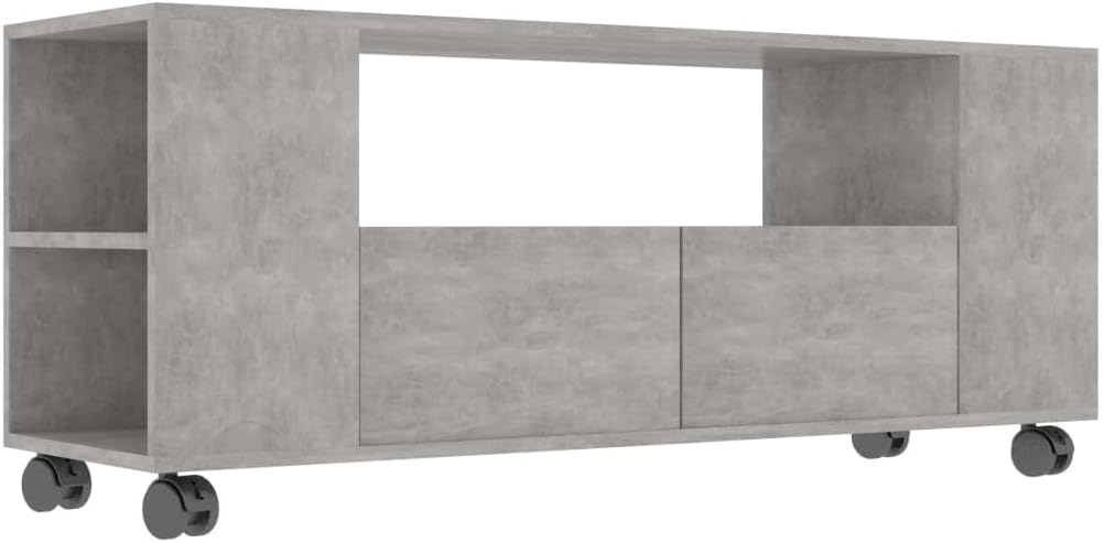 TV Cabinet, TV Stands, Concrete Grey 120x35x48 cm Engineered Wood