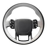 MEWANT DIY Stitched Steering Wheel Cover Wrap for Land Rover Range Rover Sport 2018-2021 Steering Wheel Accessories for Land Rover Range Rover Sport