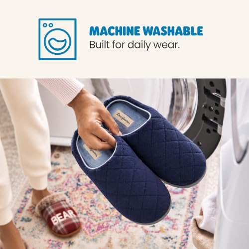 Image of Leslie Terry Clog House Shoes with Memory Foam, Indoor Slippers with Wide Widths