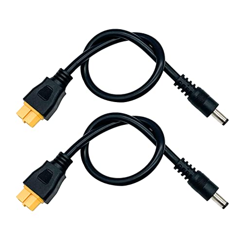Connettore 1: XT60 femmina. Connettore 2: DC 5,5 mm x 2,1 mm maschio.
