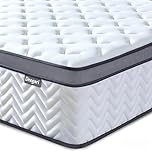 Deegari 10 Inch Double Size Mattress in a Box, Hybrid Cooling Gel Memory Foam & Pocketed Coils, Medium Firm, Pressure Relief, Motion Isolation