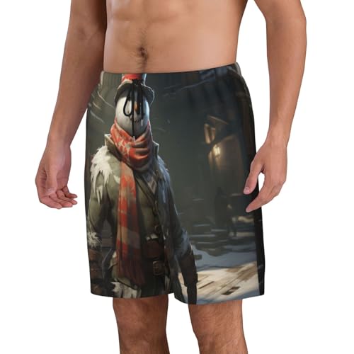 Yeti Warrior Men Beach Pants â€“ Swim Trunks for Men,Quick-Dry and Comfortable, Suitable for Beach, Surf, and Everyday Wear2