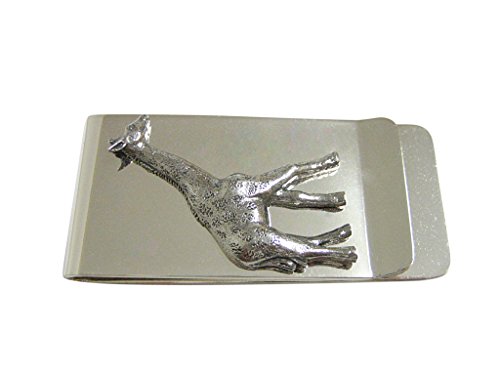 Kiola Designs Silver Toned Textured Giraffe Money Clip