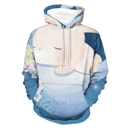 Sweat à capuche lapin de dessin animé UMENG pull unisexe taille S