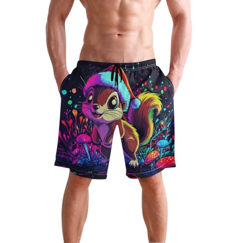 Short de bain doublé Chic Squirrel homme short de plage léger à séchage rapide - 2