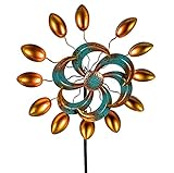 Gartenstecker Windrad Metall bunt - Verschiedene Formen (37 x 133 cm)
