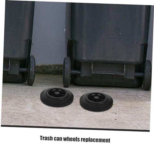 Roues de poubelle caoutchouc haute resistance pour deplacement fluide