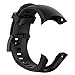 Lokeke - Cinturino di ricambio per Suunto 5, in silicone, colore: Nero