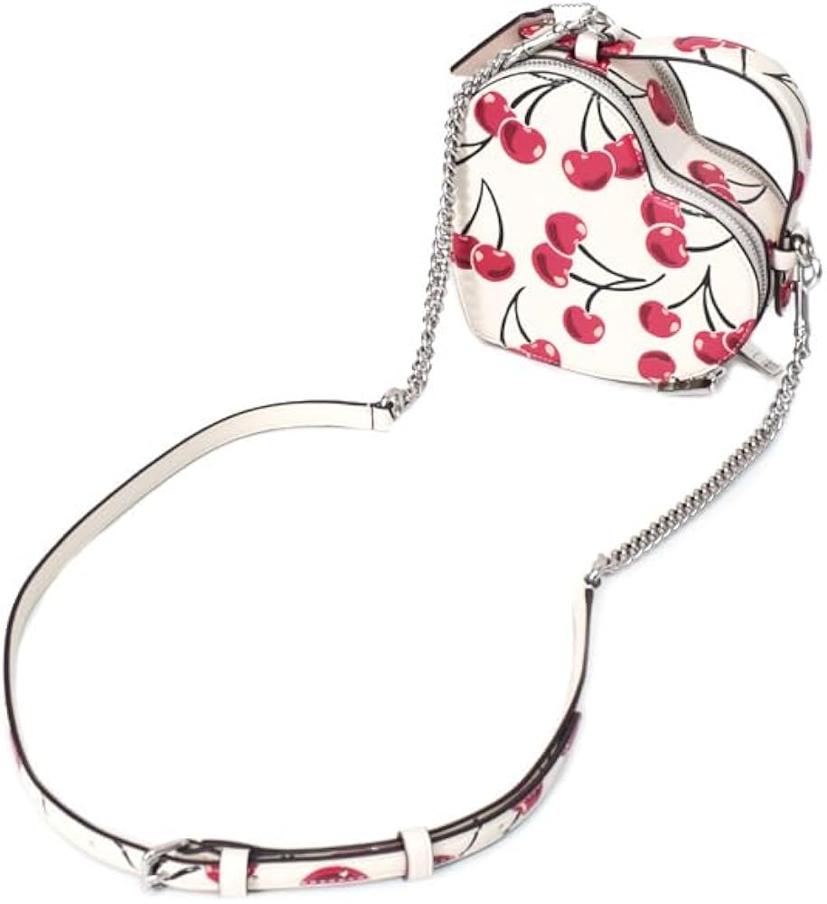 ☆13日までお値下げ☆COACHハートバッグチャーム・チェリー 柄　未使用品 公式】COACH – コーチ | ヴィンテージ ハート チェリー バッグ