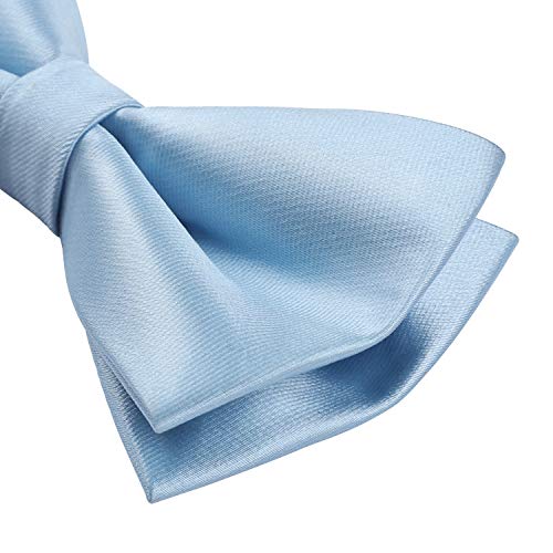 Image of HISDERN Bow Ties for Men Pretied Bowties Classic Formal Business Bow Tie Adjustable Tuxedo Bowtie for Wedding Party