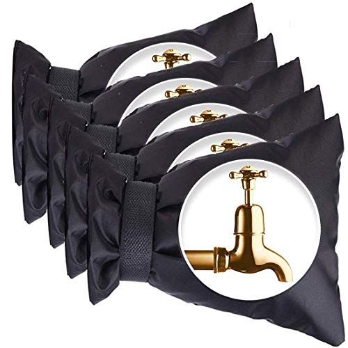 Nrpfell Outdoor Faucet Cover for Winter Antifreeze, Sock Cover for Outdoor Garden Faucet, 5 Packs of Reusable Waterproof Outdoor Moisture Proof and Antifreeze