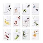 EUNYUL [PACK OF 12] Daily Care Facial Sheet Mask Pack 12 types Korean Skincare Hydrating & Nourishing & Natural Ingredients for All Skin Types