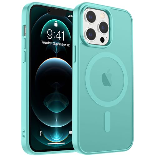 zapica Magnetic for iPhone 12 Pro Max Case, Blue Green