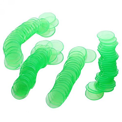 ATORSE Toy 2X 100 PRO Poker Counter Bingo Chips Markers 3/4 Inch for Bingo Game Cards Green-Toys & Hobbies-Games-Board & Traditional Games-Contemporary Manufacture-image-35