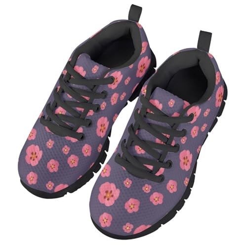 Running Shoes for Girls Safe Walking Lace Up Outdoor Fitness Stitch Sneakers Stitch Sneakers Cute Graphic Footwear2