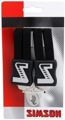 SIMSON Bicycle Accessories Lashing Strap Black Luggage Fastening Easy Installation, Clear
