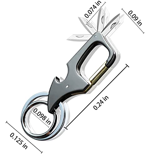 Ohemdi 1 Pack Car Key Chain Bottle Opener Keychain And Package Opener Keychains For Men And Women(Black, 1) #TOP4