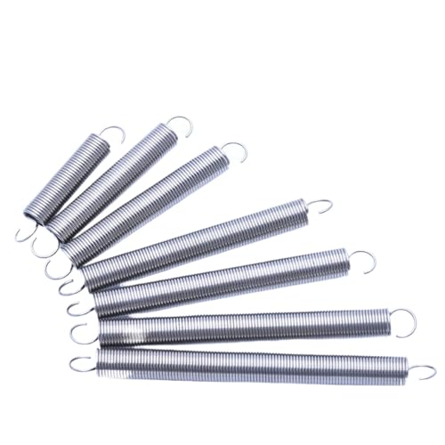 1Pcs Spring Steel Expansion Spring Tension Wire Dia 1.0 Extension Galvanised Extending Spring Outer Diameter:6mm-10mm Length 30mm-320mm (1mm-8mm,Length120mm)