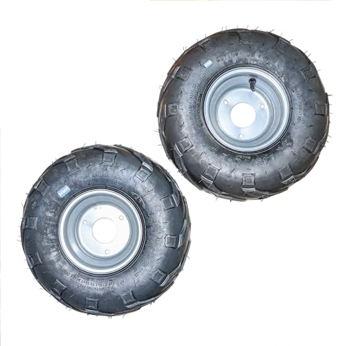 HMParts Kompletträder Felge Reifen 145/70-6 Rechts & Links schwarz Quad ATV Kinderquad