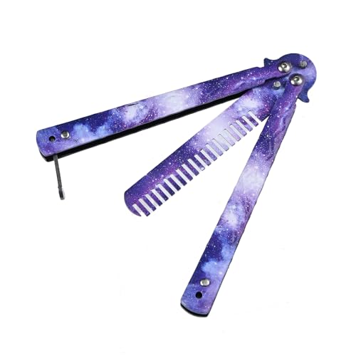 WILD TACTICAL Pocket Combs Stainless Steel Folding Practice Combs Hair Styling Tools for Sport Outdoor Use