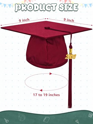 Image of QZYL Kindergarten Graduation Cap and Gown Set, 2026 Congrats Grad Outfit with Tassel & Certificate for Kindergarten