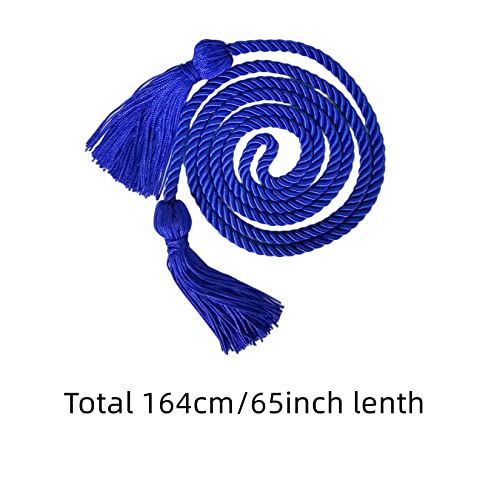 2 Pieces Graduation Tassel Honor Cord Polyester Yarn Tassel Honor Cord For Graduation Students (Blue) #TOP1