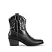 DREAM PAIRS Women's Western Cowboy Cowgirl Embroidered Ankle Boots Fashion Low chunky Heel Round Toe Fall Short Booties Shoes,Size 6,Black,SDAB2432W