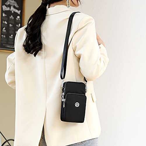 Women Crossbody Cell Phone Purse Smartphone Shoulder Bag Sport Armband For Samsung Galaxy Note 20 Ultra/ S21 Ultra/S20 Plus/A71 A21S, Lg Stylo 6/V60 Thinq/K51S, Moto G Power Stylus/Oneplus 8 Pro,Black #TOP6
