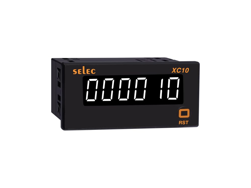 Count Totaliser/Rate Indicator, 48X96 mm Selec XC10 (Low Depth in White Display)(Same As XC10D)-image-30