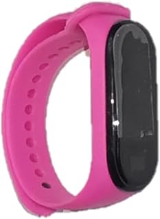 ساعة يد رقمية مقاومة للماء بشاشة ليد للأطفال ، هدية عيد الميلاد الجنسين مناسبة عمر 2 إلى 12 سنة (فوشيا)