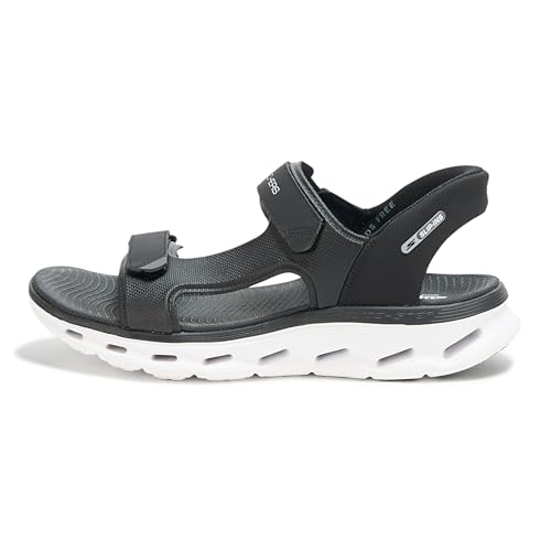 Image of Skechers mens Hands Free Slip-ins Go Walk Glide Step 2.0 Quarter Strap Sandal