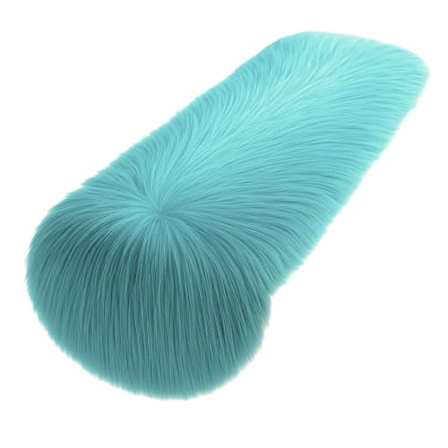 FabricLA Turquoise Table Runner | Faux Fur Table Runners | 12 X 84-Inch Long Fluffy Snow Christmas & Holiday Decor | Dining Table Runner