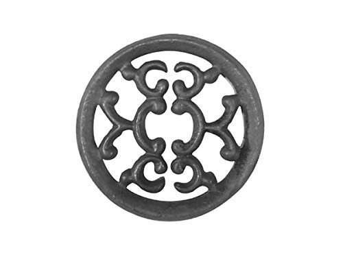 Rosácea Decoração Ferro Fundido Imperial Grade Portão 15cm