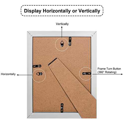 Ksroecud Picture Frames 8 By 10 Set Of 2 With High Definition Glass, 8X10 Frame With Mat For 5X7, 8 X 10 Picture Frames For Wall Hanging Or Table Top Display, Grey #TOP4