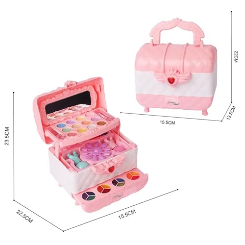 Image of Girl'S Unicorn-Themed Makeup Set: Safe And Washable Princess Gift For Ages 3-12, Perfect For Christmas And Birthdays