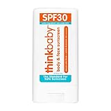 Thinkbaby SPF 30 Sunscreen Stick – Safe, Natural, Water Resistant Sun Cream for Babies, Kids & Adult