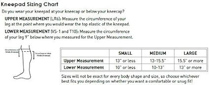 Mizuno knee pad size chart Clearance